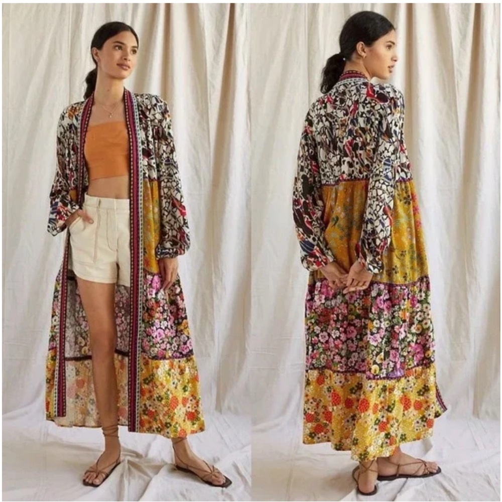Anthropologie Conditions Apply Retro Kimono